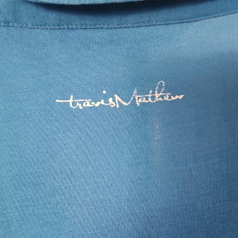 Travis Mathew Vibrant Blue Performance Polo Shirt Men’s Small Golf Short Sleeve - Picture 5 of 10